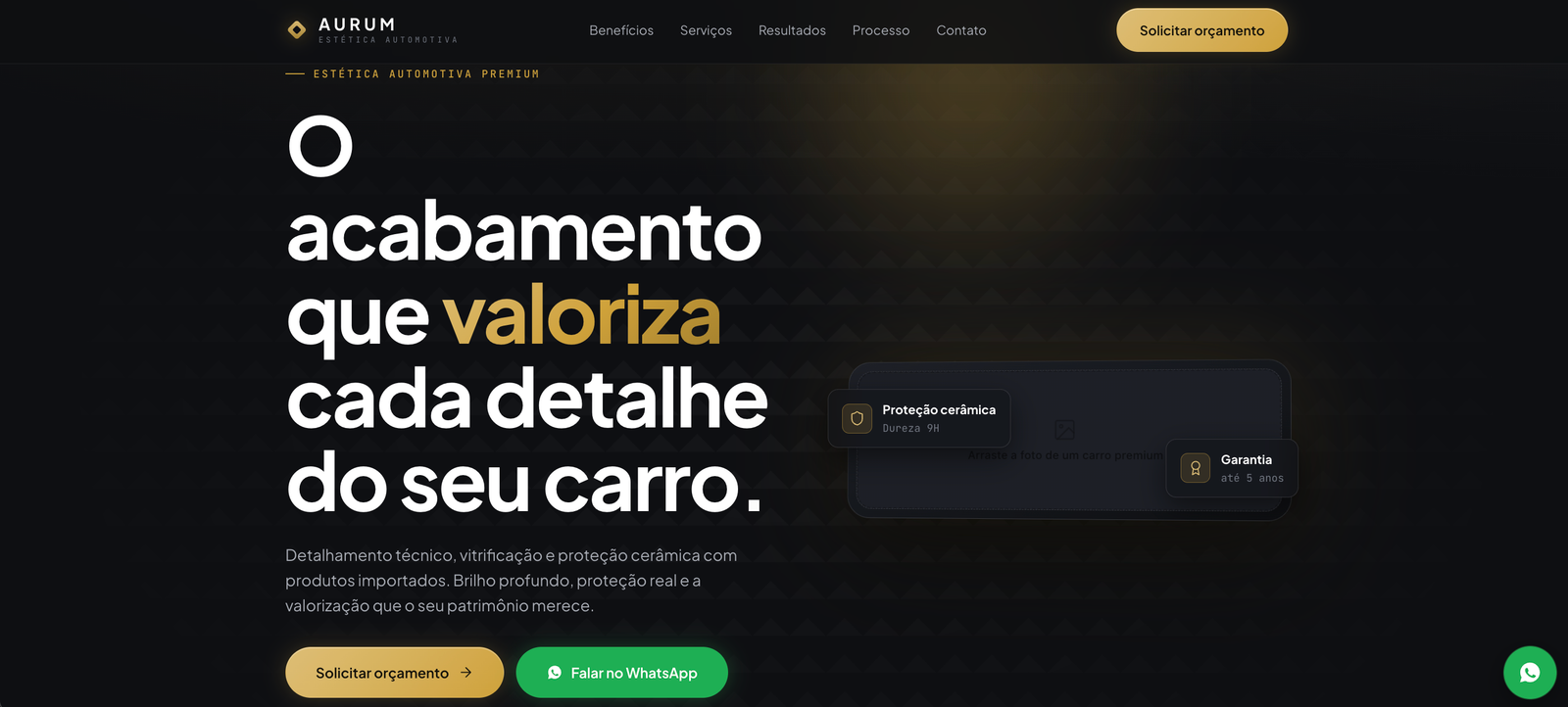 LP para Estética Automotiva Aurum