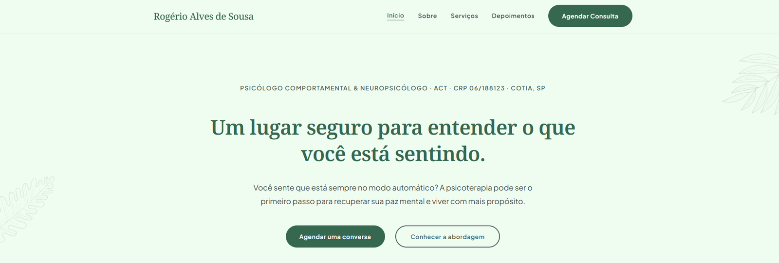 LP para Psicólogo Rogerio Alves de Sousa